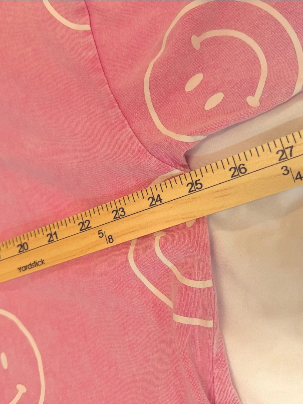 Easel Los Angeles Barbie Pink Smiley Face Mineral Wash T-Shirt Dress Size Large - Picture 5 of 6